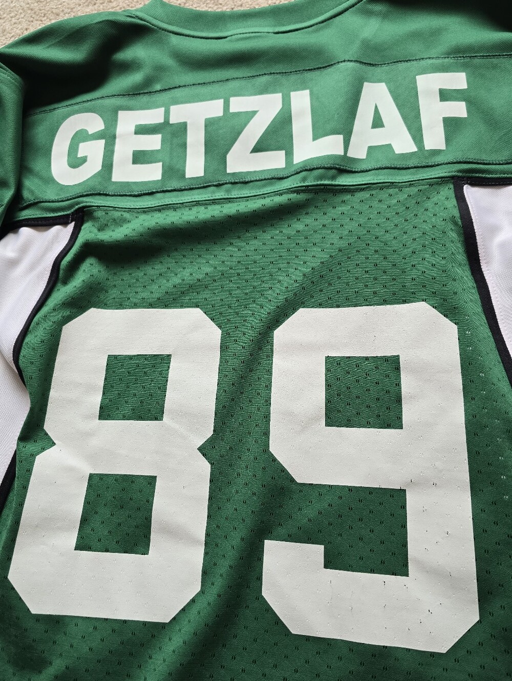 Reebok CFL Saskatchewan 89 GETZLAF Football Jersey Unisex Size Small - Picture 4 of 10